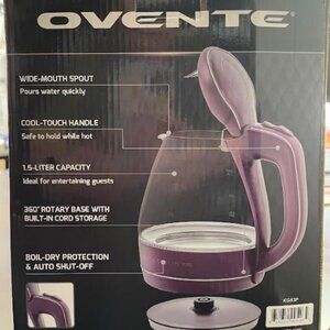 Ovente - Glass Electric Kettle (Brand New)